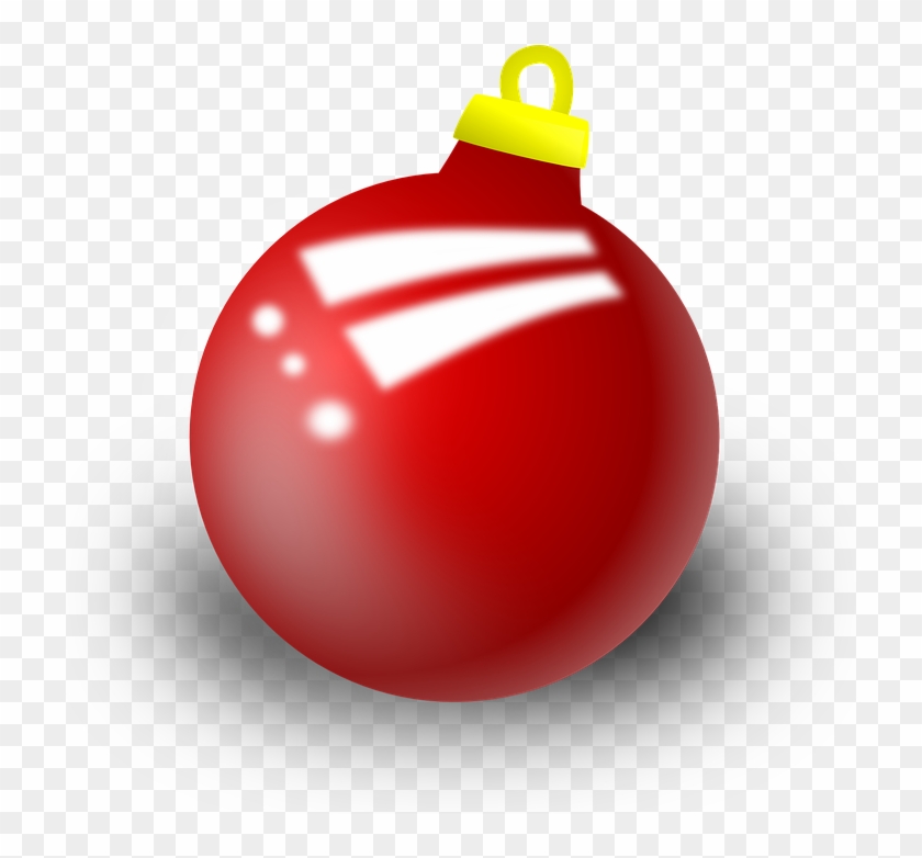 Red Christmas Ornament Png - Xmas Vintage Png Free Clipart #1021448