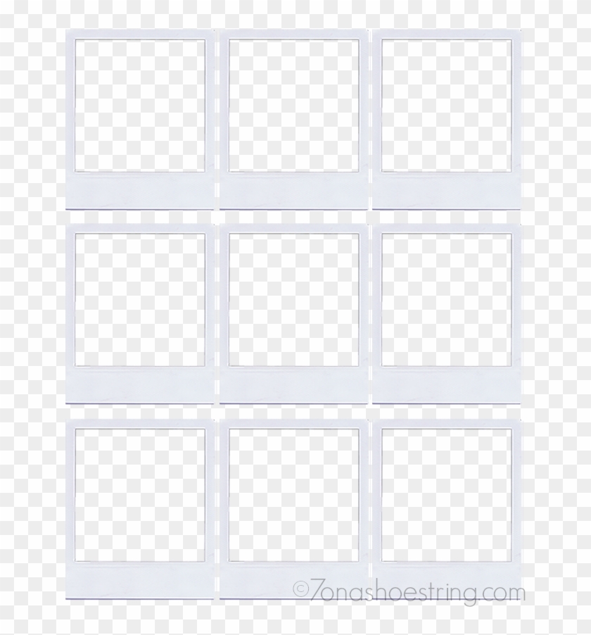 Frame Template Barca Fontanacountryinn - Polaroid Magnet Template Clipart