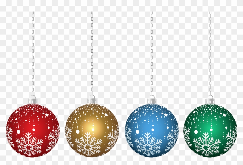 8000 X 5006 21 - Hanging Transparent Christmas Balls Clipart