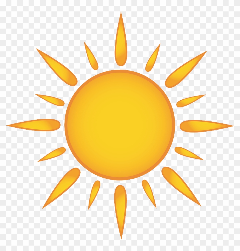 Sun Rays Clipart - Cartoon Sun - Png Download