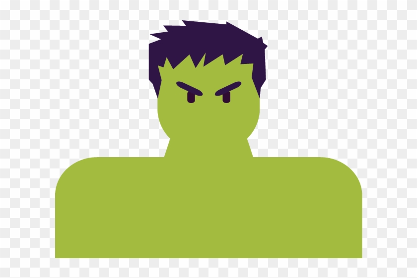 The Incredible Hulk - Silhouette Clipart #1022799