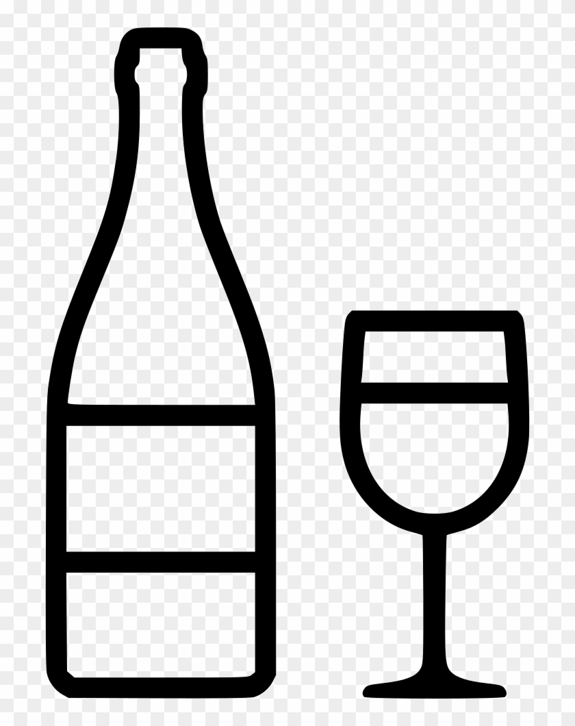 Wine Bottle Glass Comments Clipart