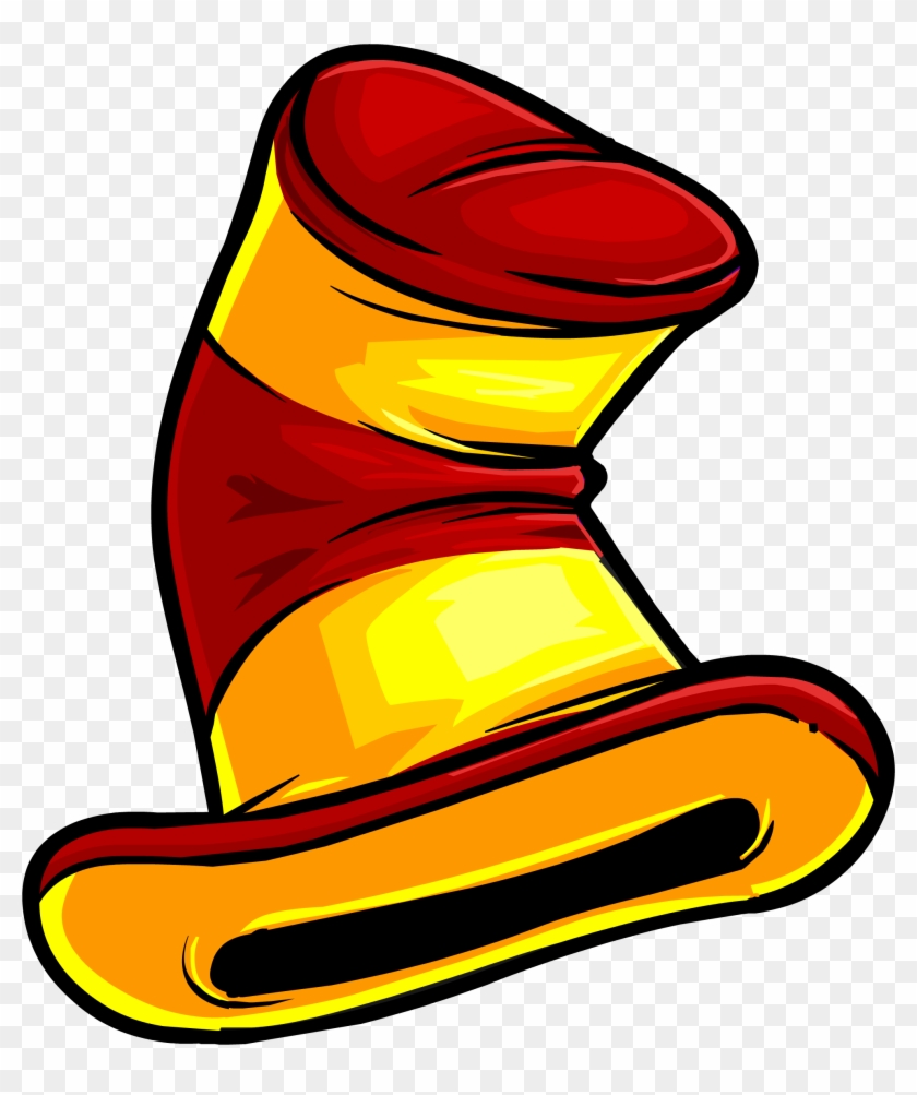 Top Hat Clipart Club Penguin - Funny Hat Png Transparent #1023474