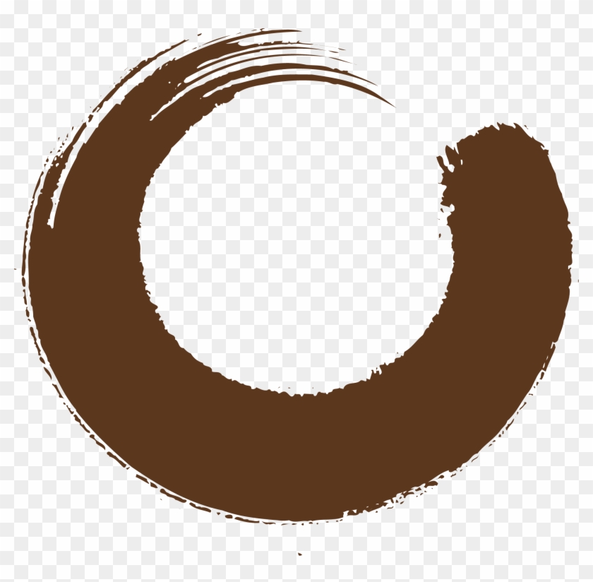 Ink Brush Inkstick Ink Wash Painting - Circle Paint Brush Png Clipart