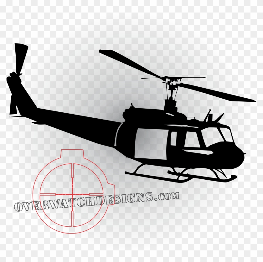 2401 X 2393 8 - Huey Helicopter Black And White Clipart