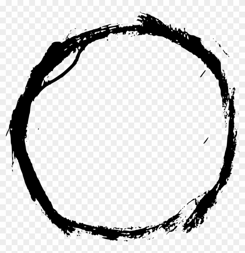 Circle Clipart Brush Stroke - Circle Png Transparent Png
