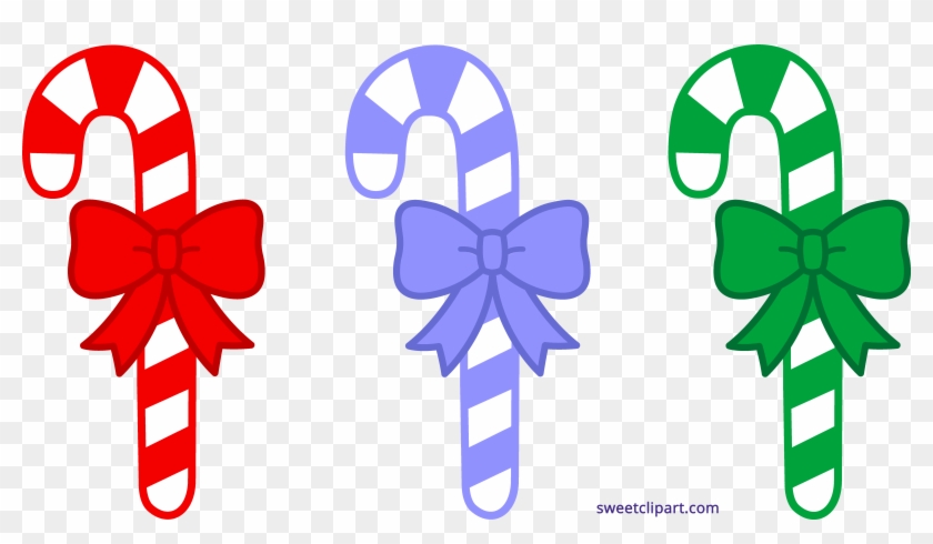 Three Christmas Candy Canes Clipart - Christmas Candy Cane Clipart - Png Download