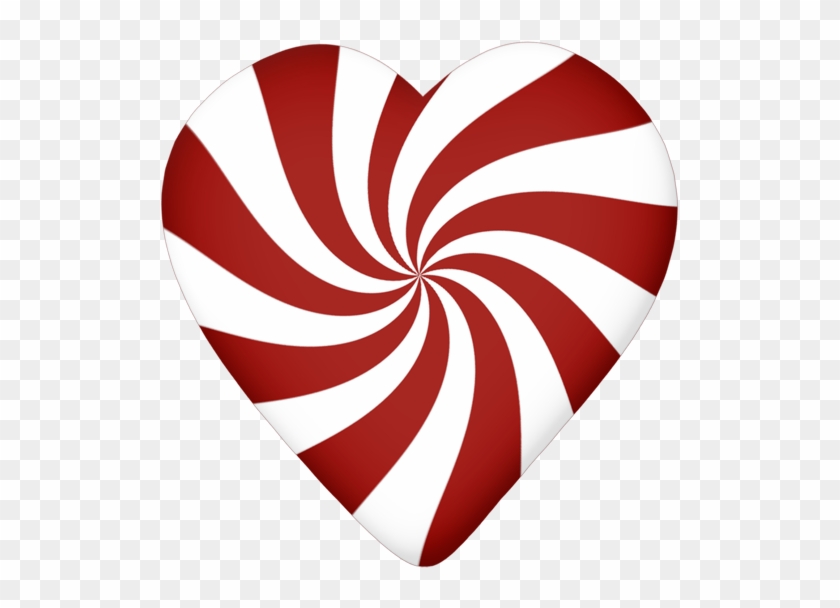 550 X 564 1 - Candy Cane Heart Png Clipart #1024376