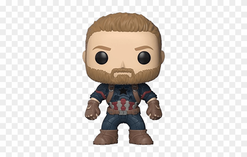 Funko Pop Avengers Infinity War Captain America - Captain America Infinity War Funko Pop Clipart #1024401