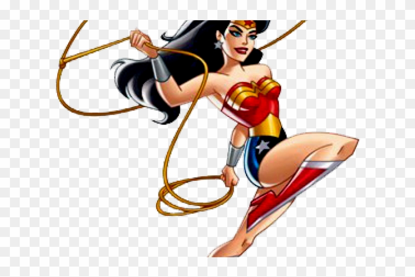 Wonder Woman Clipart Animated Transparent - Wonder Woman Cartoon Lasso - Pn...