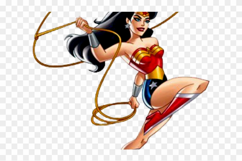 Wonder Woman Clipart Animated Transparent - Wonder Woman Cartoon Lasso - Png Download