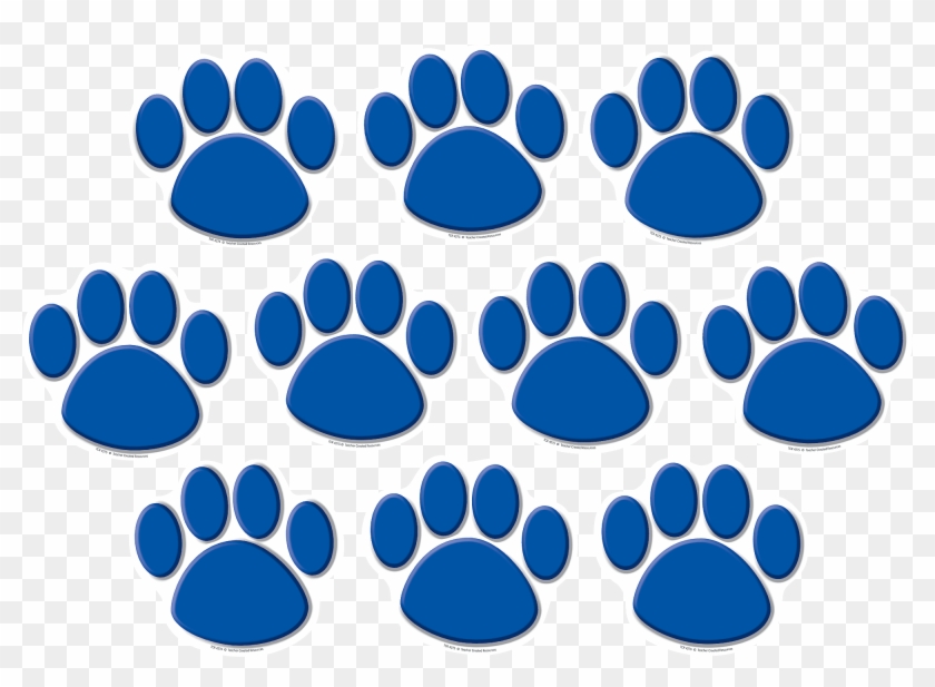 Blue Paw Prints Clipart