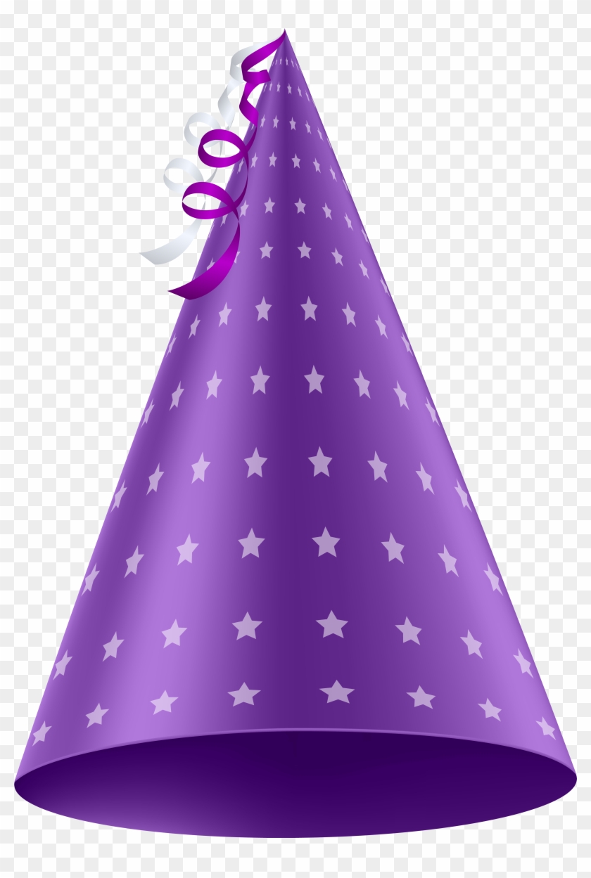 Purple Party Hat Png Clip Art Image - Purple Birthday Hat Png Transparent Png