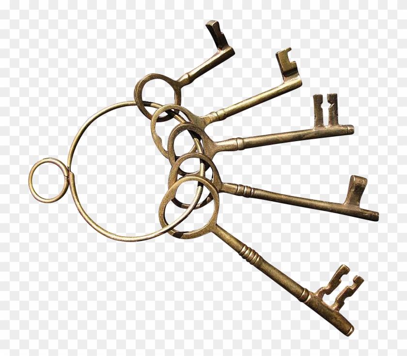 785 X 785 14 - Brass Keys On A Ring Clipart #1024747