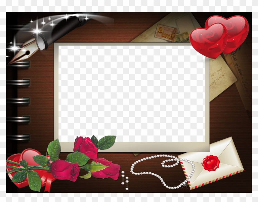 Art Romantic Png Frame - Hd Love Photo Frames Clipart #1024893