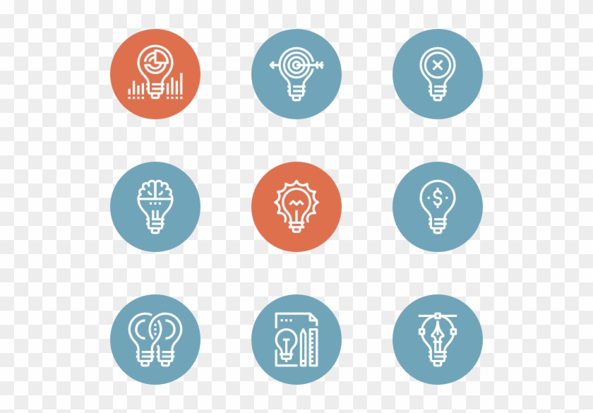 Light Bulbs - Circle Clipart