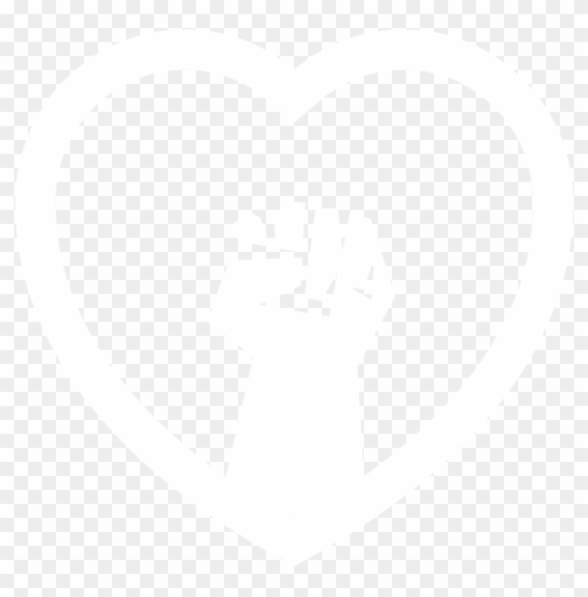 Wll Heart-fist - Johns Hopkins Logo White Clipart #1025379