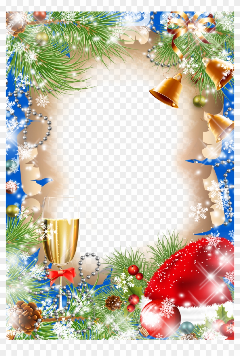 Christmas Photo Frame Happy Holidays - Merry Christmas Frame Transparent Clipart