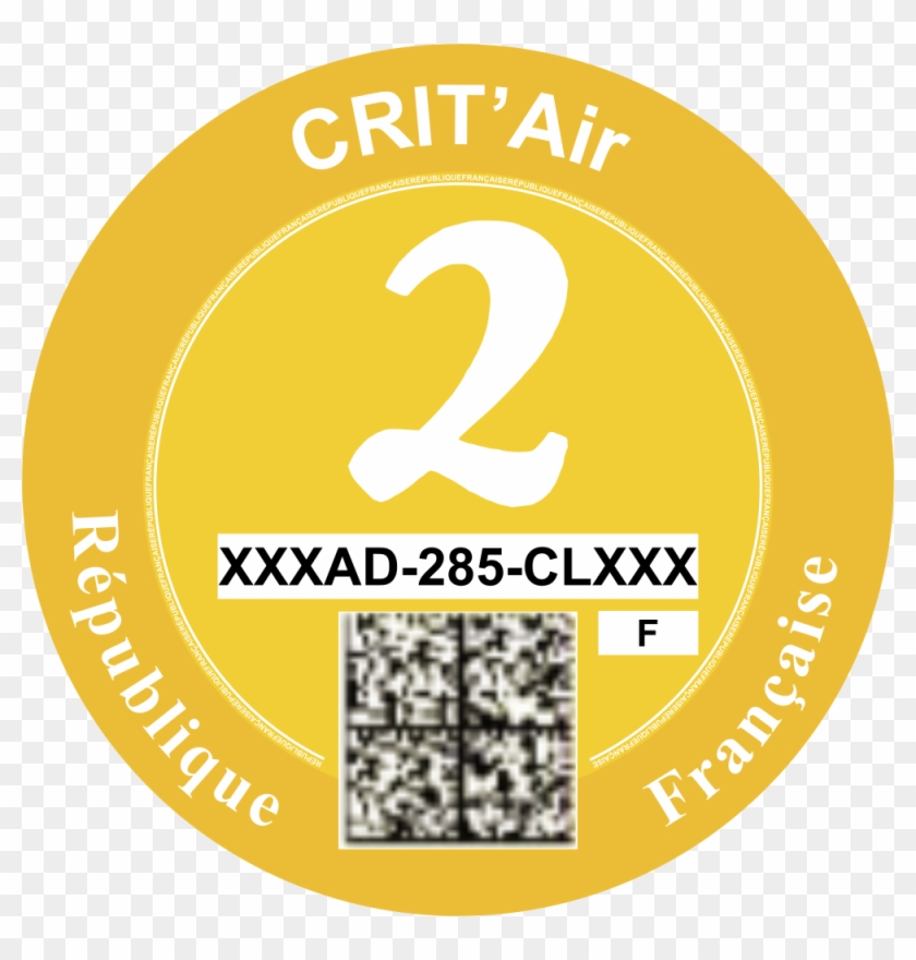 Pictures Of The Crit'air Vignette And Of Traffic Signs - Crit'air Clipart #1025749