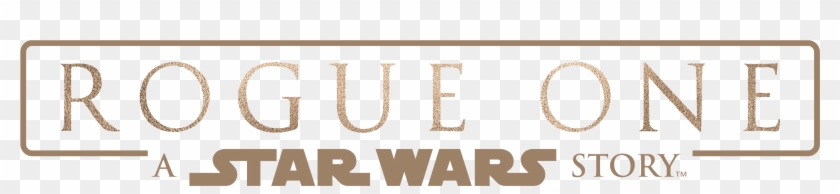 From Lucasfilm Comes The First Of The Star Wars Standalone - Rogue One A Star Wars Story Logo Clipart #1026045