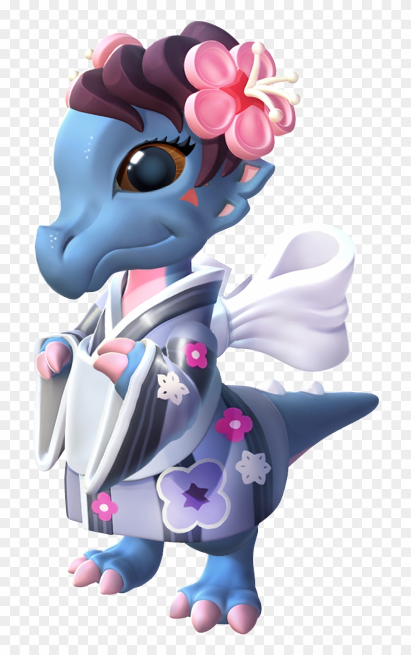 Cherry Blossom Dragon - Cartoon Clipart #1026226