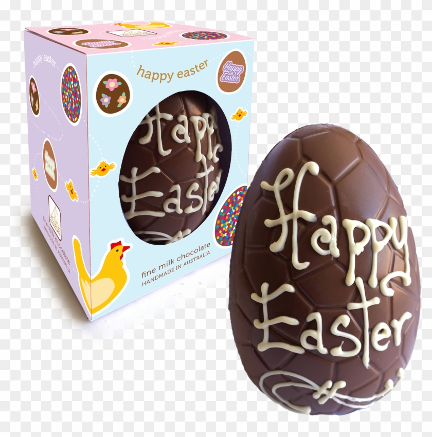Happy Easter Egg 100g - Chocolate Clipart