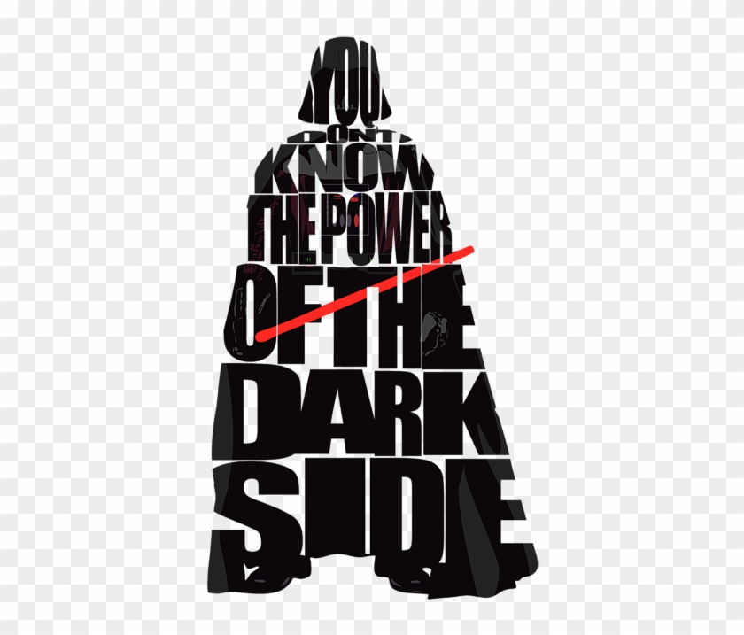 Star Wars Inspired Darth - Star Wars Typography Darth Vader Clipart