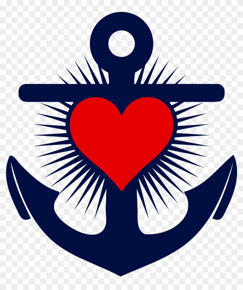 Anchor Clipart Heart - Heart Anchor Clip Art - Png Download #1027096