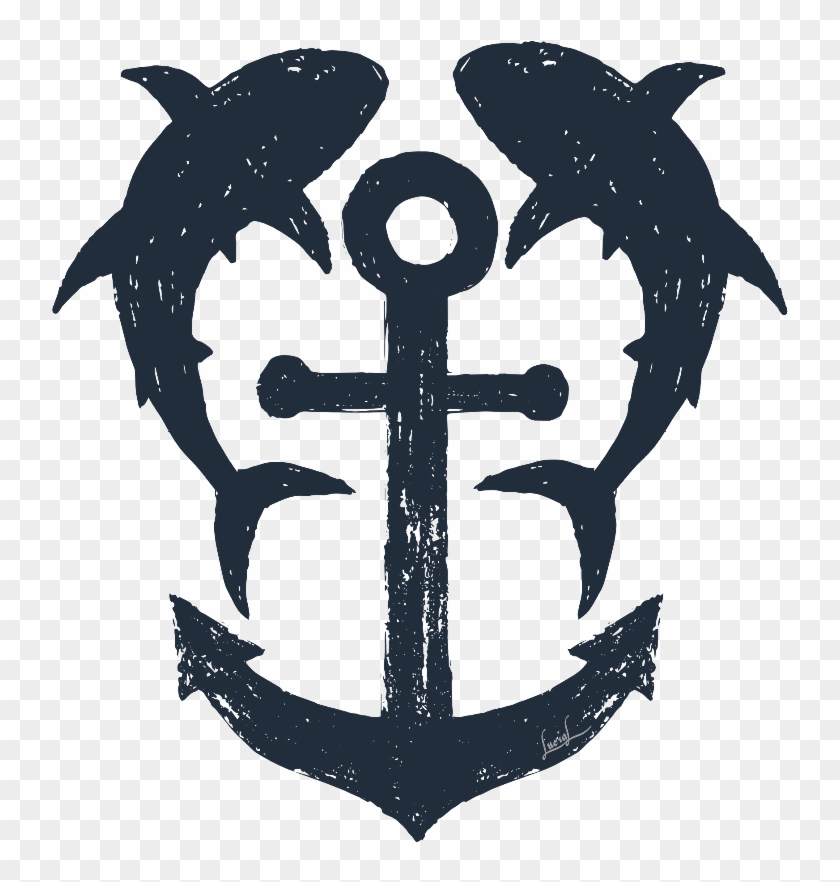Shark & Anchor Png Clipart