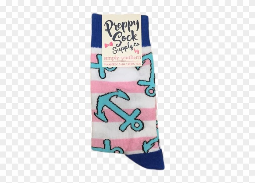 Simply Southern Anchor Sock - Sock Clipart #1027233