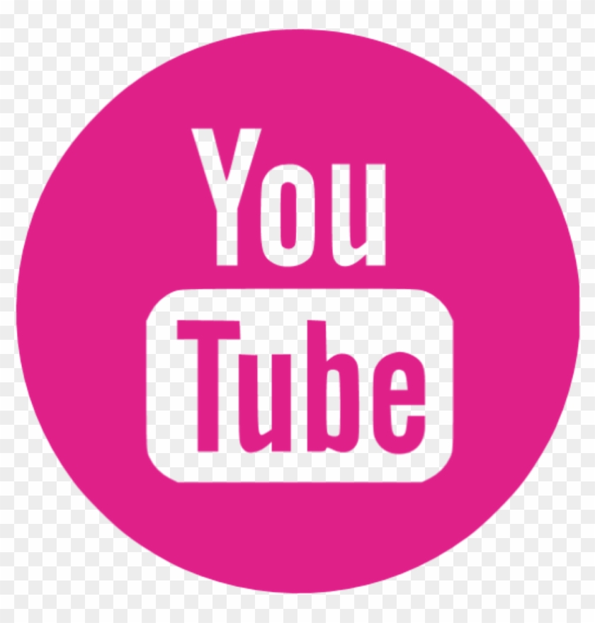 Pink Youtube Icon Png Youtube Logo Black Clipart 1027576 Pikpng