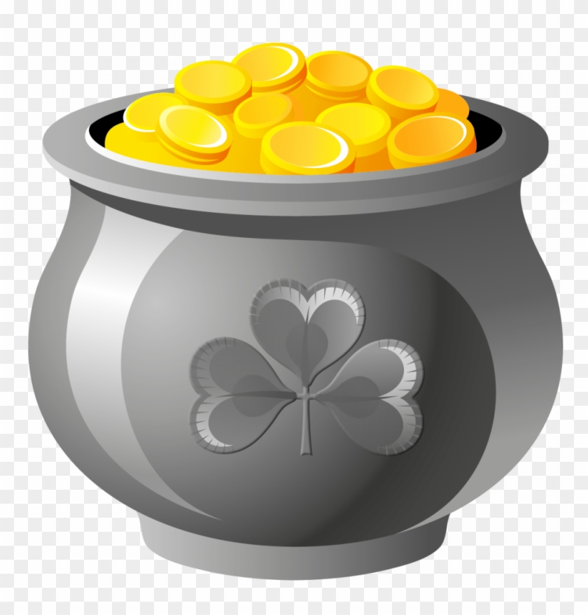 Unique Pictures Of Pots Gold Free Clipart - St Patrick's Pot Of Gold - Png Download