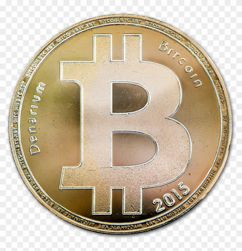 Custom Denarium Bitcoin Gold Plated Clipart #1028265