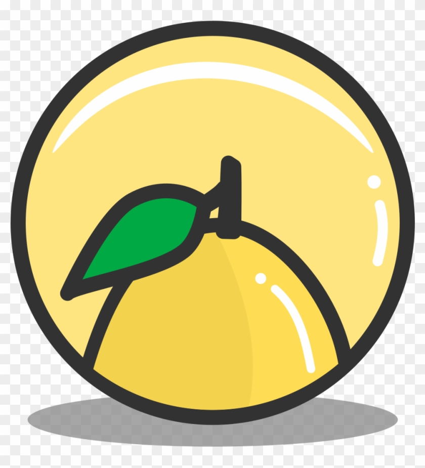 Button Lemon Icon - Icon Clipart #1028381