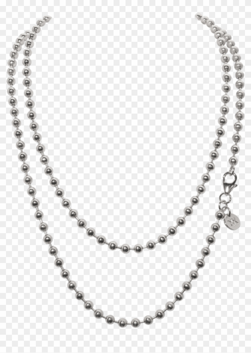 Nikki Lissoni Silver Ball Chain 45cm - Picsart Png Background Clipart #1028670