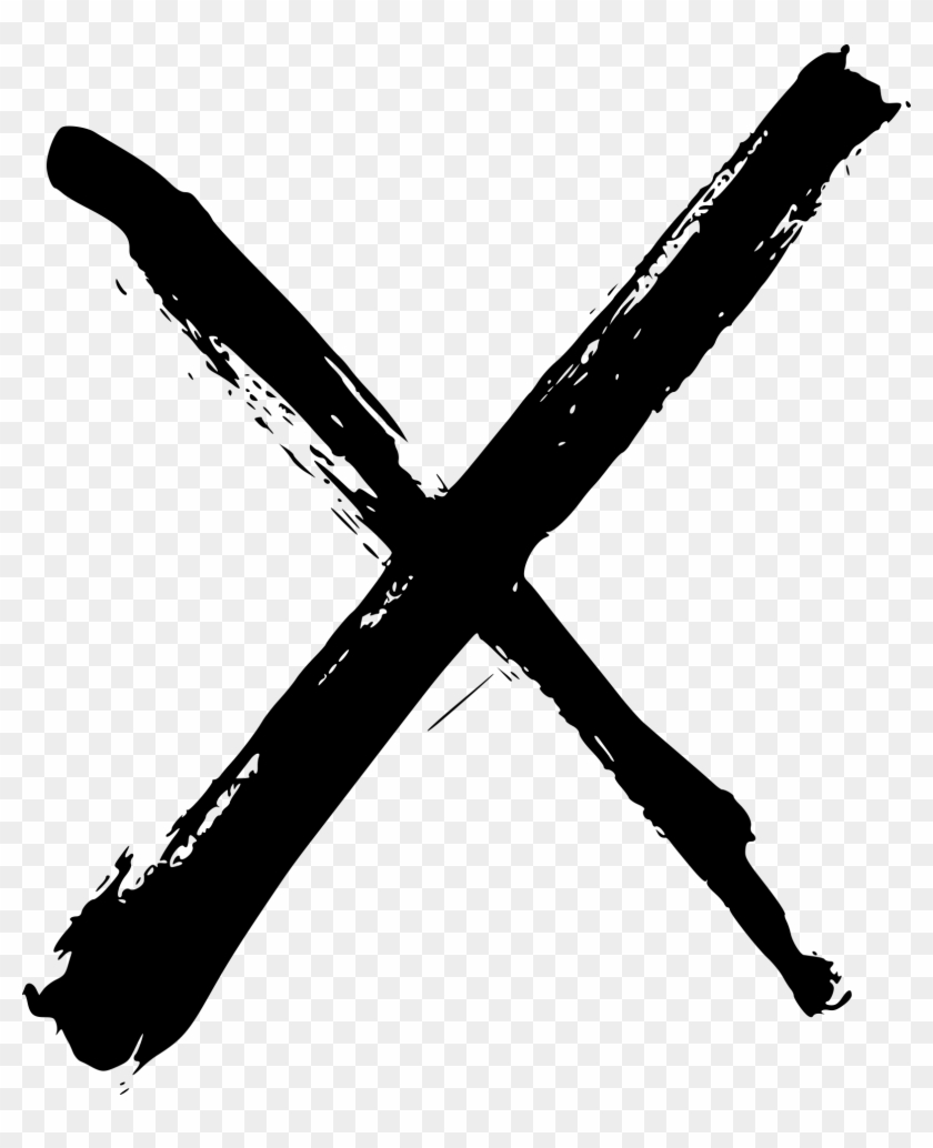 Free Download - Grunge X Png Clipart