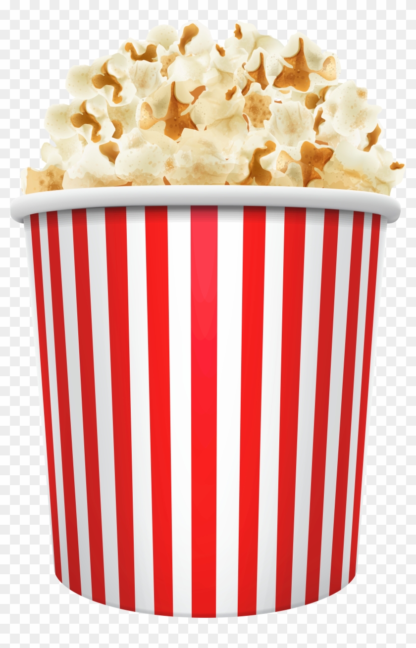 Popcorn Box Png Clip Art - Popcorn Bucket Transparent Background #1030053