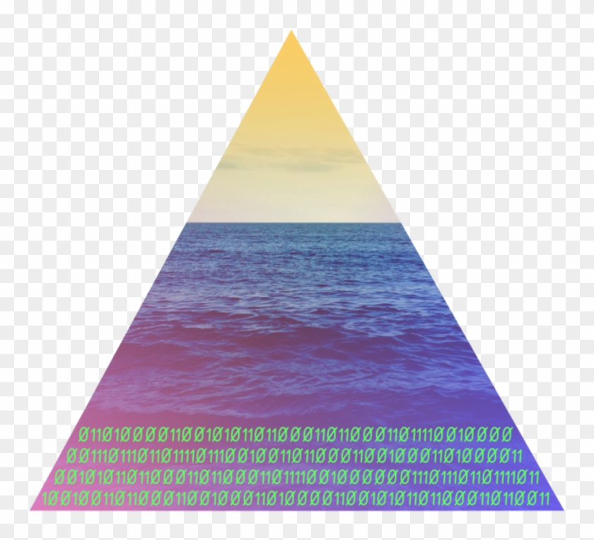 Triangular Clipart Aesthetic - Vaporwave Triangle - Png Download