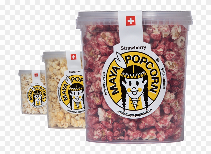 Strawberry Wonderfully Aromatic Strawberry Popcorn - Maya Popcorn Salz Clipart #1030361