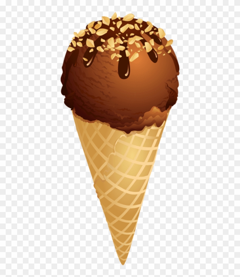 Free Png Download Chocolate Ice Cream Conepicture Png - Ice Cream Cone Clipart #1031070