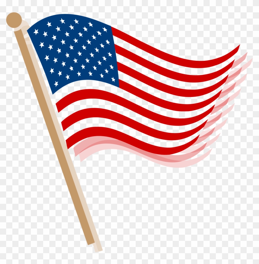 1886 X 1832 4 - Clip Art Transparent American Flag - Png Download