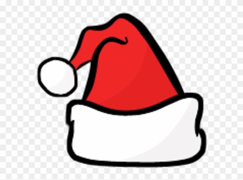 Santa Hat Clipart Black And White - Santa Hat Svg - Png Download