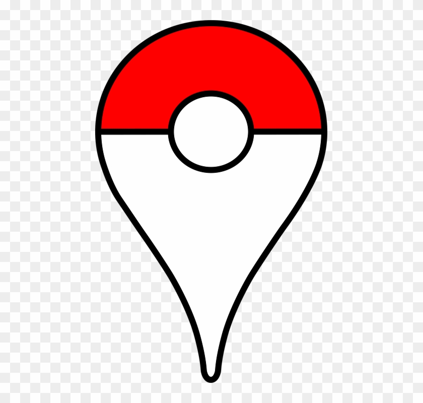 Pin, Pokemon, Pokeball, Map, Seeker, Pokemon Trainer - Pokemon Map Pin Vector Clipart #1032067
