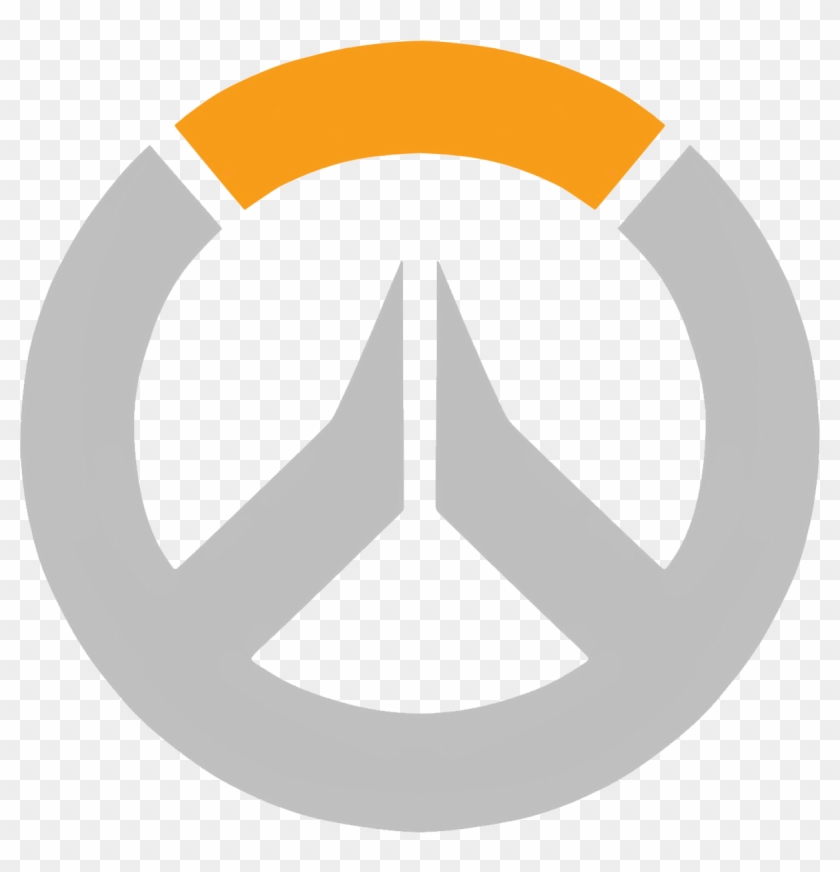 Overwatch Logo Black And White , Png Download - All Black Overwatch Logo Clipart #1032278