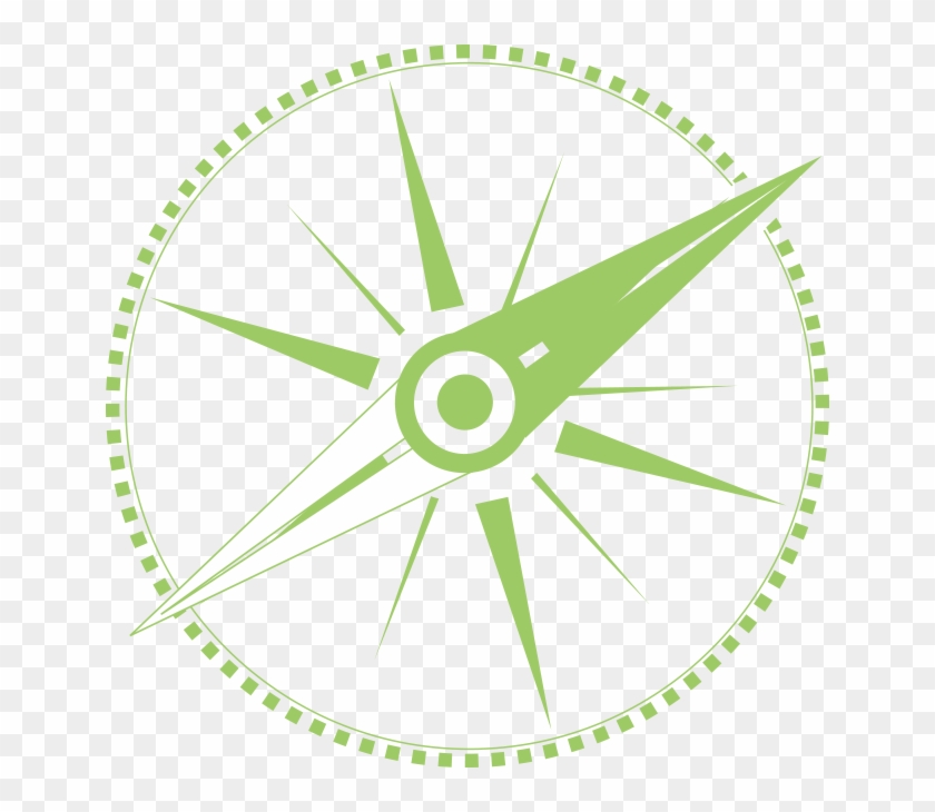 Compass Icon Png Green Clipart #1032498