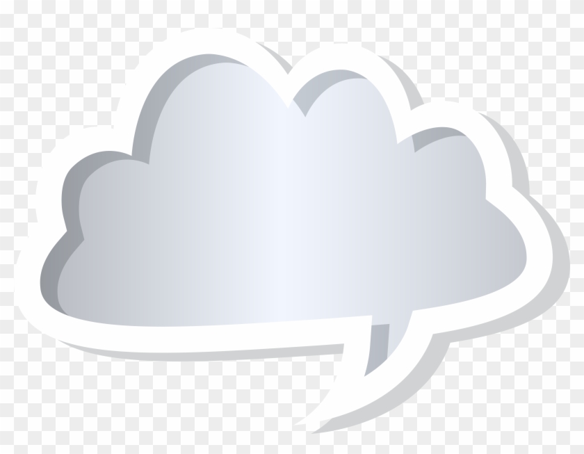 Cloud Bubble Speech Grey Png Clip Art Image - Grey Speech Bubble Png Transparent Png
