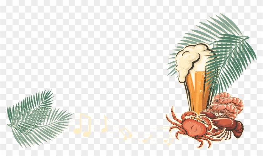 Decorative Clipart Toran - Seafood And Music - Png Download