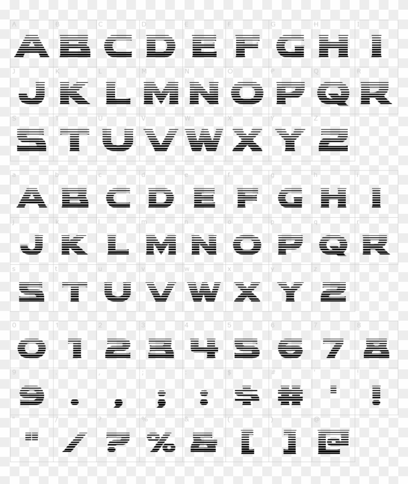 Modi Thorson Font - Monochrome Clipart