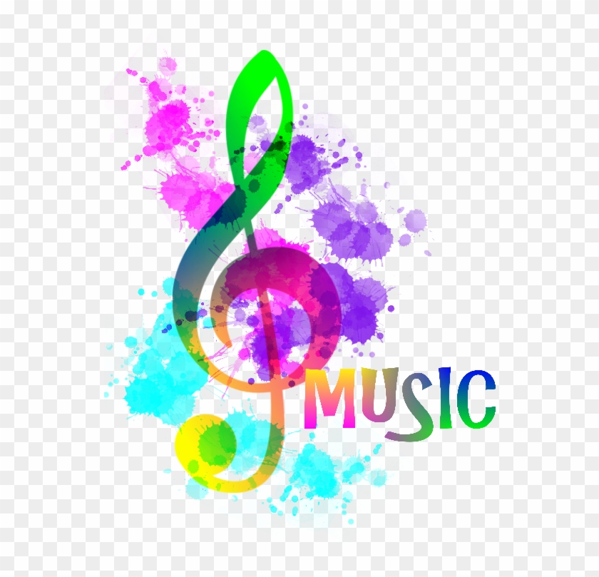 Drawing Rainbow Music Note - Rainbow Music Note Png Clipart #1032905