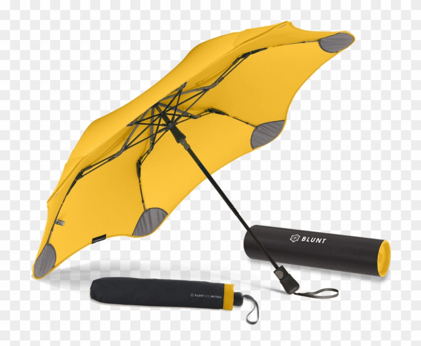 Blunt Metro Yellow Umbrella - Blunt Metro Travel Umbrella Clipart #1033008